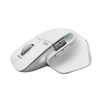 Logitech MX Master 3S - rechts - Laser - RF Wireless + Bluetooth - 8000 DPI - Silber - Weiß