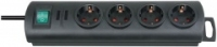 Brennenstuhl Primera-Line - 4 AC outlet(s) - Black - 1.5 m