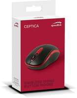 SPEEDLINK Ceptica - Beidhändig - Optisch - RF Wireless - 1600 DPI - Schwarz - Rot