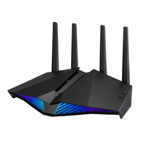 ASUS RT-AX82U - Wi-Fi 6 (802.11ax) - Dual-Band (2,4 GHz/5 GHz) - Eingebauter Ethernet-Anschluss - Schwarz - Tabletop-Router