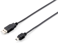 Digital Data Communications USB 2.0 Type A to Mini-B Cable - 1.8m - 1.8 m - USB A - Mini-USB B - USB 2.0 - Male/Male - Black