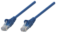 Intellinet Network Patch Cable - Cat6A - 20m - Blue - Copper - S/FTP - LSOH / LSZH - PVC - RJ45 - Gold Plated Contacts - Snagless - Booted - Polybag - 20 m - Cat6a - S/FTP (S-STP) - RJ-45 - RJ-45 - Blue