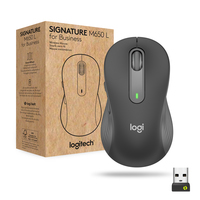 Logitech Signature M650 L Wireless Mouse for Business - Right-hand - Optical - RF Wireless + Bluetooth - 4000 DPI - Graphite