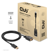 Club 3D DisplayPort to VGA Cable M/M - 2 m - DisplayPort - VGA (D-Sub) - Männlich - Männlich - Gerade