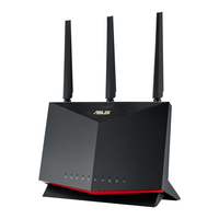ASUS RT-AX86U Pro - Wi-Fi 6 (802.11ax) - Dual-Band (2,4 GHz/5 GHz) - Eingebauter Ethernet-Anschluss - Schwarz - Tabletop-Router