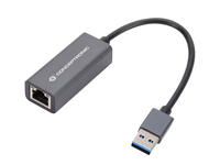 Conceptronic ABBY08G - Kabelgebunden - USB - Ethernet - 1000 Mbit/s - Grau