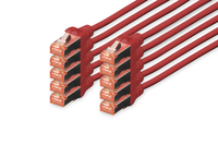 DIGITUS CAT 6 S/FTP patch cord, 10 units