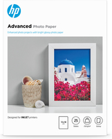 HP DeskJet Advanced Glossy Photo Paper A4 Foto-Papier - 250 g/m² - 130x180 mm - 25 Blatt