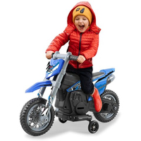 JAMARA Ride-on Motorrad Power Bike 6V blau 2+