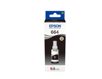 Epson 664 Ecotank Black ink bottle (70ml) - Schwarz - Epson - EcoTank L555 EcoTank L355 EcoTank ET-4550 EcoTank ET-4500 EcoTank ET-3600 EcoTank ET-2650 EcoTank... - 70 ml - Grau - 70 ml