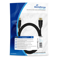 MEDIARANGE MRCS210 - 2 m - HDMI Typ A (Standard) - HDMI Typ A (Standard) - 10,2 Gbit/s - Schwarz