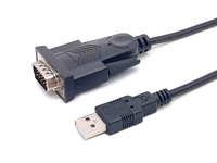 Equip USB-A auf Serial (DB9) Kabel - M/M - 1.5m - Schwarz - 1,5 m - USB Typ-A - DB-9 - Männlich - Männlich