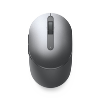 Dell Mobile Pro Wireless Mouse - MS5120W - Titan Gray - Ambidextrous - Optical - RF Wireless + Bluetooth - 1600 DPI - Grey - Titanium