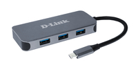 D-Link DUB-2335 - Kabelgebunden - USB Typ-C - 10,100,1000 Mbit/s - 10BASE-T - 100BASE-TX - 1000BASE-T - IEEE 802.3 - IEEE 802.3ab - IEEE 802.3u - Grau