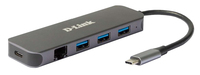 D-Link DUB-2334 - Kabelgebunden - USB Typ-C - 60 W - 10,100,1000 Mbit/s - 10BASE-T - 100BASE-TX - 1000BASE-T - IEEE 802.3 - IEEE 802.3ab - IEEE 802.3u