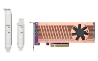 QNAP QM2-2P-384A - PCIe - M.2 - PCIe 3.0 - Braun - Grau - NAS / Storage server - Aktiv