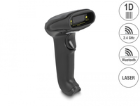 Delock Barcode Scanner 1D Laser für 2.4 GHz Bluetooth oder USB