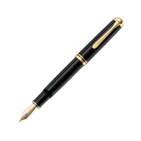 Pelikan Souverän 1000 - Schwarz - Integriertes Befüllsystem - Harz - Gold/Rhodium - Fettdruck - Beidhändig