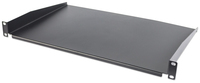 Intellinet 19" Cantilever Shelf - 1U - Shelf Depth 300mm - Non-Vented - Black - Rack shelf - Black - Steel - 25 kg - 1U - 48.3 cm (19")