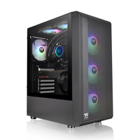 Thermaltake S200 TG ARGB - Midi Tower - PC - Schwarz - ATX - micro ATX - Mini-ITX - SPCC - Gehärtetes Glas - 16,6 cm