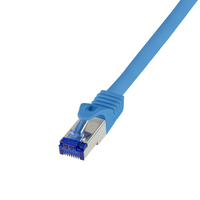 LogiLink Patchkabel Ultraflex Cat.6a S/Ftp blau 15 m - Kabel - Netzwerk
