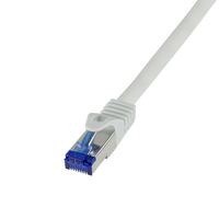 LogiLink Patchkabel Ultraflex Cat.6a S/Ftp grau 15 m - Kabel - Netzwerk