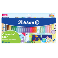 Pelikan 822329 - 24 Farben - Gemischte Farben - Rundspitze - Gemischte Farben - Tinte auf Wasserbasis - 24 Stück(e)