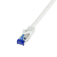 LogiLink Patchkabel Ultraflex Cat.6a S/Ftp weiß 1 m - Kabel - Netzwerk