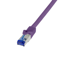 LogiLink Patchkabel Ultraflex Cat.6a S/Ftp violett 1 m - Kabel - Netzwerk