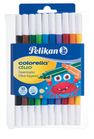 Pelikan 973172 - Fein - 10 Farben - Mehrfarbig - Rundspitze - Mehrfarbig - Rund