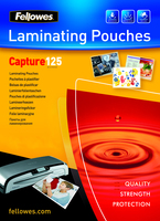 Fellowes Glossy 125 Micron Card Laminating Pouch - 83x113mm - Transparent - Plastic - 88 mm - 1 mm - 122 mm - 100 pc(s)