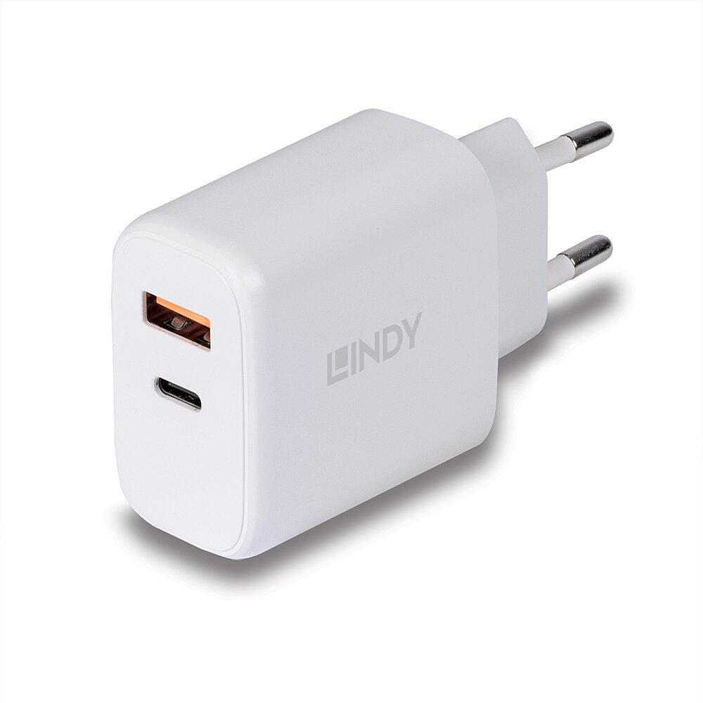 Lindy 30W USB Type A & C Charger - USB Typ C