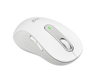 Logitech Signature M650 L Wireless Mouse - Left-hand - Optical - RF Wireless + Bluetooth - 2000 DPI - White