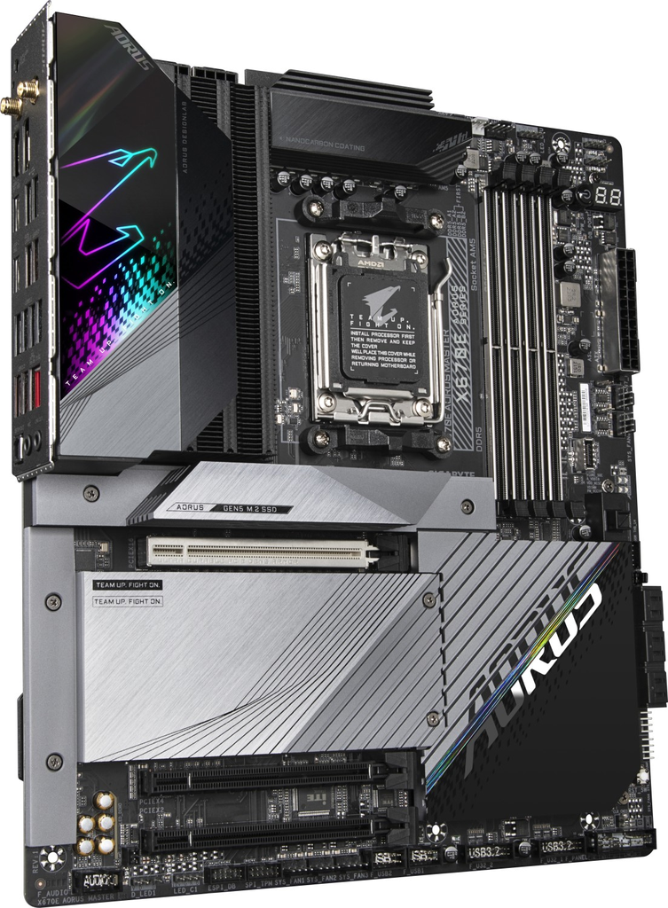 Gigabyte X670E AORUS MASTER (REV. 1.0) - AMD - Socket AM5 - AMD Ryzen™ 7 - DDR5-SDRAM - 128 GB - DIMM