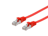 Equip Cat.6A U/FTP Flat Patch Cable - 1.0m - Red - 1 m - Cat6a - U/FTP (STP) - RJ-45 - RJ-45