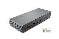 Kensington SD5750T Thunderbolt™ 4 Dual 4K Dock (DFS) - Wired - Thunderbolt 4 - 90 W - 10,1000,100 Mbit/s - Grey - SD - SDHC - SDXC