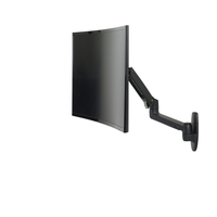 Ergotron LX Series LX Wall Monitor Arm (matte black) - Screws - 11.3 kg - 50.8 cm (20") - 86.4 cm (34") - 100 x 100 mm - Black