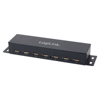 LogiLink UA0148 - USB 2.0 - 480 Mbit/s - Grau - Metall