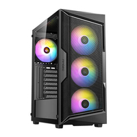 Antec AX61 Elite - Midi Tower - PC - Black - ITX - micro ATX - Plastic - Steel - 16 cm