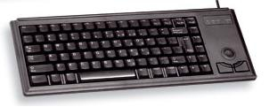 Cherry Slim Line G84-4420 - Tastatur - 400 dpi Optisch - 84 Tasten QWERTY - Schwarz