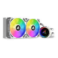 Sharkoon S80 RGB White AiO 240mm Wasserkühlung - CPU-Kühler - AMD Sockel AM2