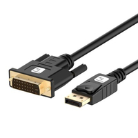 Techly DisplayPort 1.2 auf DVI Kabel, Full HD, passiv, schwarz, 2 m