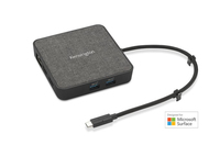 Kensington MD125U4 Mobile USB4 Dockingstation (DFS) - Kabelgebunden - USB4 - 100 W - 100,2500,1000,10 Mbit/s - Schwarz - Grau - 8K Ultra HD