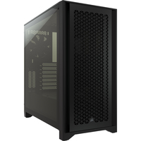 Corsair 4000D Airflow - Midi Tower - PC - Black - ATX - EATX - micro ATX - Mini-ITX - Plastic - Steel - Tempered glass - 17 cm