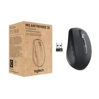 Logitech MX Anywhere 3S for Business - Right-hand - Laser - RF Wireless + Bluetooth - 8000 DPI - Graphite