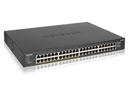 Netgear GS348PP Unmanaged Gigabit Ethernet (10/100/1000) Power over Ethernet (PoE) Schwarz - Unmanaged - Gigabit Ethernet (10/100/1000) - Vollduplex - Power over Ethernet (PoE) - Rack-Einbau