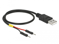 Delock 85402 - 0.3 m - USB A - Black