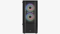 AEROCOOL ADVANCED TECHNOLOGIES Aerocool Quantum Mesh-G-BK-V2 - Midi Tower - PC - Black - ATX - micro ATX - Mini-ITX - ABS - SPCC - Gaming