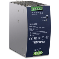 TRENDnet TI-S24052 - Stromversorgung - Schwarz - Überstrom - Überlastung - Überspannung - Überhitzung - Kurzschluß - 200000 h - FCC UL 62368 CB IEC 62368 UL 508 - 240 W