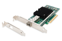 DIGITUS Single Port 10 Gigabit Ethernet Netzwerkkarte, SFP, PCI Express, Intel Chipsatz